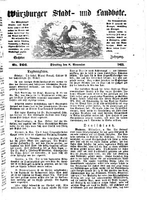 Würzburger Stadt- und Landbote Dienstag 8. November 1853