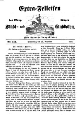 Würzburger Stadt- und Landbote Donnerstag 24. November 1853