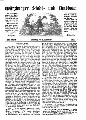 Würzburger Stadt- und Landbote Dienstag 6. Dezember 1853