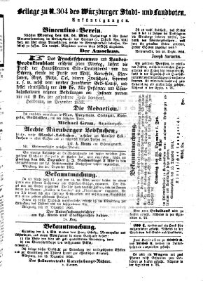 Würzburger Stadt- und Landbote Freitag 23. Dezember 1853