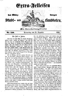 Würzburger Stadt- und Landbote Donnerstag 29. Dezember 1853