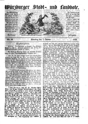 Würzburger Stadt- und Landbote Samstag 7. Januar 1854