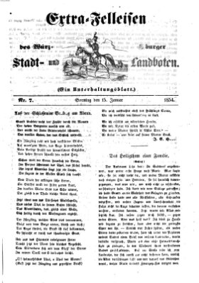 Würzburger Stadt- und Landbote Sonntag 15. Januar 1854