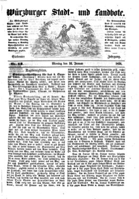 Würzburger Stadt- und Landbote Montag 16. Januar 1854