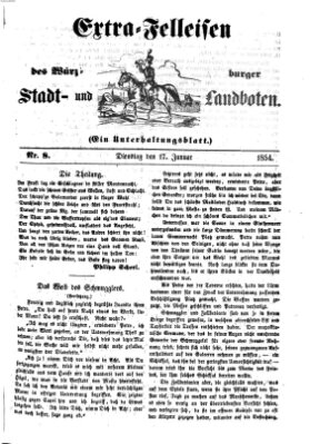 Würzburger Stadt- und Landbote Dienstag 17. Januar 1854