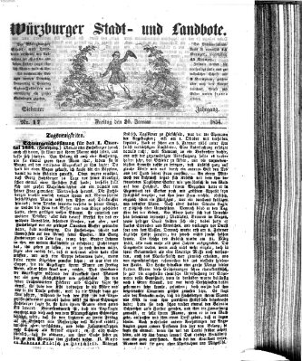 Würzburger Stadt- und Landbote Freitag 20. Januar 1854