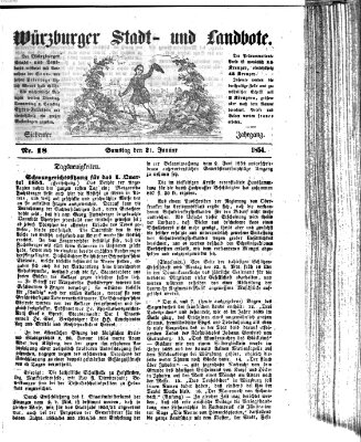 Würzburger Stadt- und Landbote Samstag 21. Januar 1854