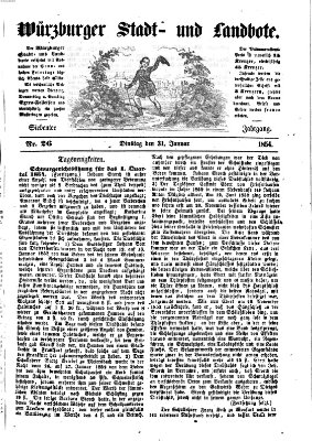 Würzburger Stadt- und Landbote Dienstag 31. Januar 1854