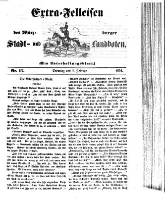 Würzburger Stadt- und Landbote Dienstag 7. Februar 1854