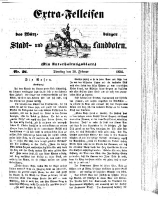 Würzburger Stadt- und Landbote Dienstag 28. Februar 1854