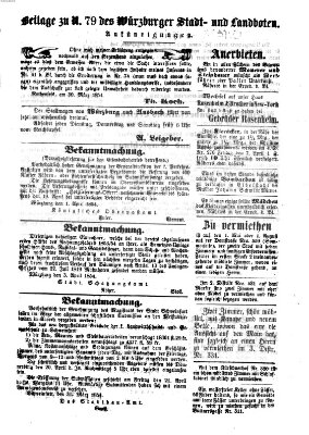 Würzburger Stadt- und Landbote Sonntag 2. April 1854