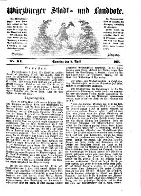 Würzburger Stadt- und Landbote Samstag 8. April 1854