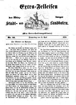 Würzburger Stadt- und Landbote Donnerstag 13. April 1854