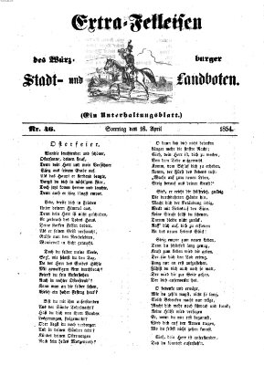 Würzburger Stadt- und Landbote Sonntag 16. April 1854