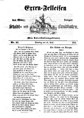 Würzburger Stadt- und Landbote Dienstag 18. April 1854