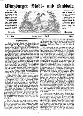 Würzburger Stadt- und Landbote Freitag 21. April 1854