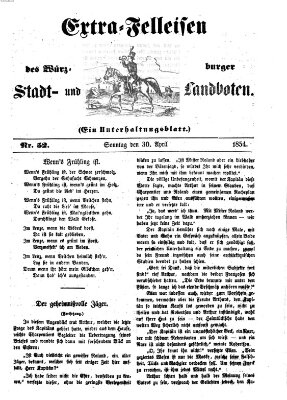 Würzburger Stadt- und Landbote Sonntag 30. April 1854