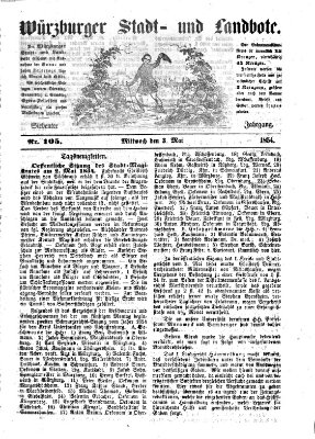 Würzburger Stadt- und Landbote Mittwoch 3. Mai 1854