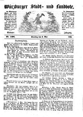 Würzburger Stadt- und Landbote Samstag 6. Mai 1854