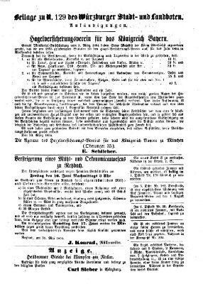 Würzburger Stadt- und Landbote Mittwoch 31. Mai 1854