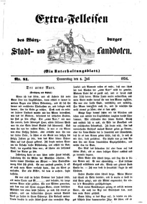 Würzburger Stadt- und Landbote Donnerstag 6. Juli 1854