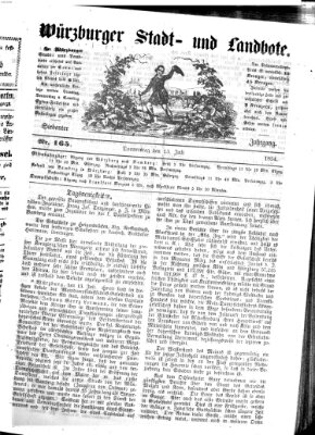 Würzburger Stadt- und Landbote Donnerstag 13. Juli 1854