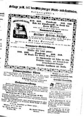 Würzburger Stadt- und Landbote Samstag 15. Juli 1854