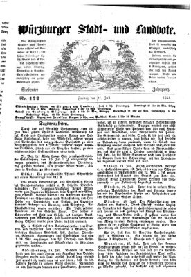 Würzburger Stadt- und Landbote Freitag 21. Juli 1854