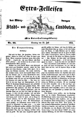 Würzburger Stadt- und Landbote Sonntag 23. Juli 1854