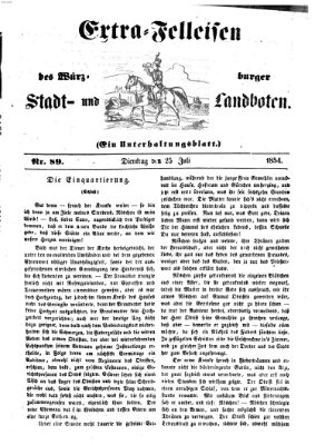 Würzburger Stadt- und Landbote Dienstag 25. Juli 1854