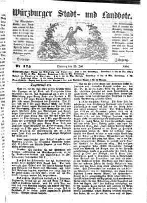 Würzburger Stadt- und Landbote Dienstag 25. Juli 1854