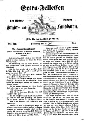 Würzburger Stadt- und Landbote Donnerstag 27. Juli 1854