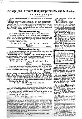 Würzburger Stadt- und Landbote Freitag 28. Juli 1854