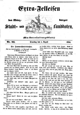 Würzburger Stadt- und Landbote Dienstag 1. August 1854