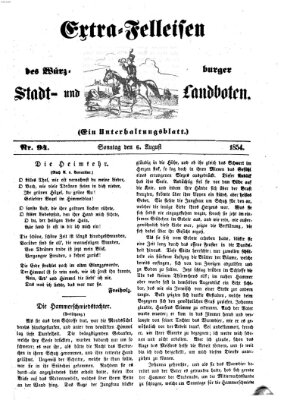 Würzburger Stadt- und Landbote Sonntag 6. August 1854