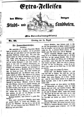 Würzburger Stadt- und Landbote Dienstag 15. August 1854