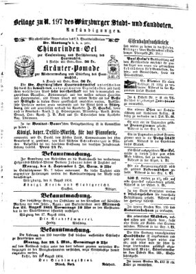 Würzburger Stadt- und Landbote Samstag 19. August 1854