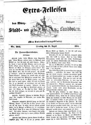 Würzburger Stadt- und Landbote Dienstag 29. August 1854