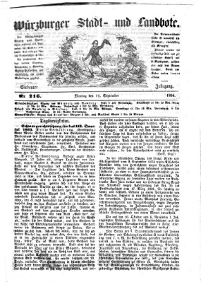 Würzburger Stadt- und Landbote Montag 11. September 1854