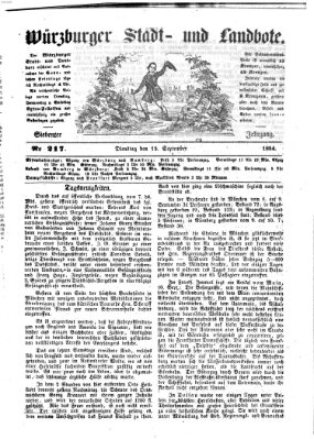 Würzburger Stadt- und Landbote Dienstag 12. September 1854