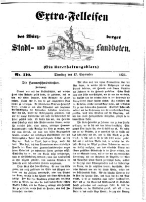 Würzburger Stadt- und Landbote Dienstag 12. September 1854