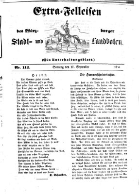 Würzburger Stadt- und Landbote Sonntag 17. September 1854