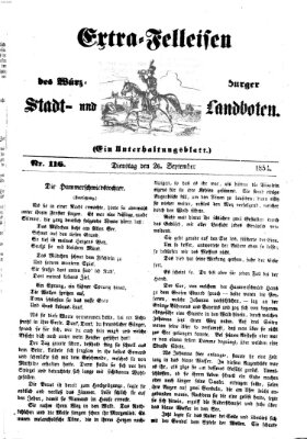 Würzburger Stadt- und Landbote Dienstag 26. September 1854