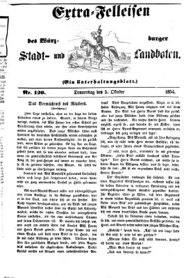 Würzburger Stadt- und Landbote Donnerstag 5. Oktober 1854