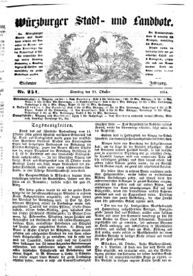 Würzburger Stadt- und Landbote Samstag 21. Oktober 1854