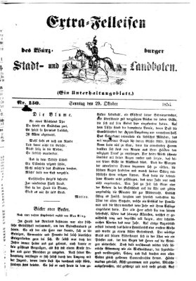 Würzburger Stadt- und Landbote Sonntag 29. Oktober 1854