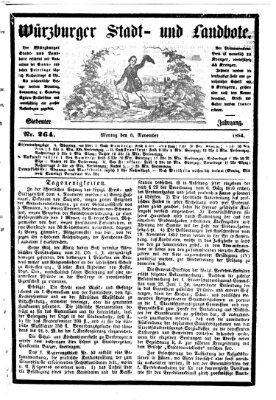Würzburger Stadt- und Landbote Montag 6. November 1854