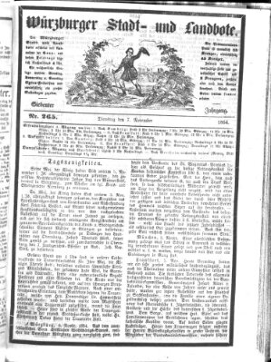 Würzburger Stadt- und Landbote Dienstag 7. November 1854