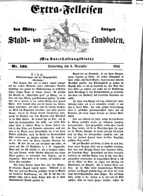 Würzburger Stadt- und Landbote Donnerstag 9. November 1854