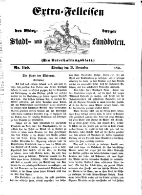 Würzburger Stadt- und Landbote Dienstag 21. November 1854